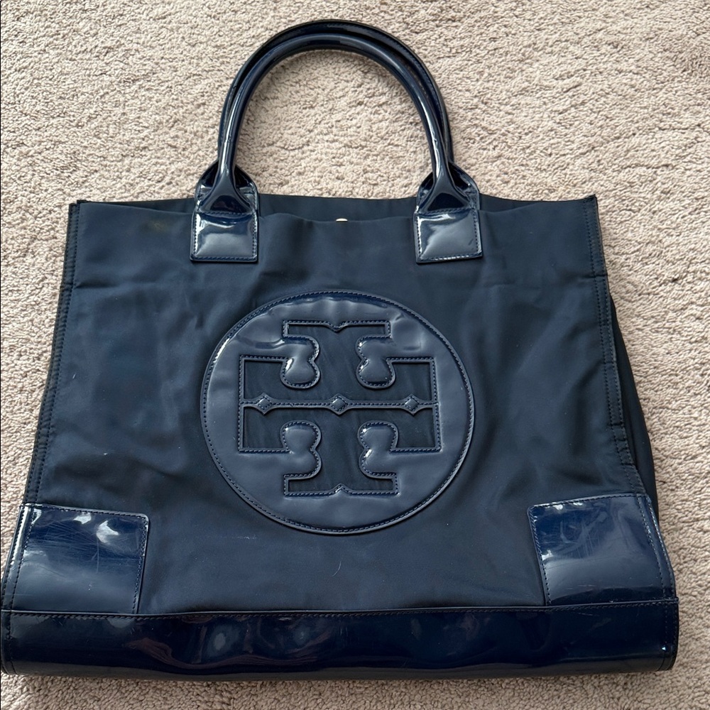 Tory Burch Midnight Blue Interior Tote